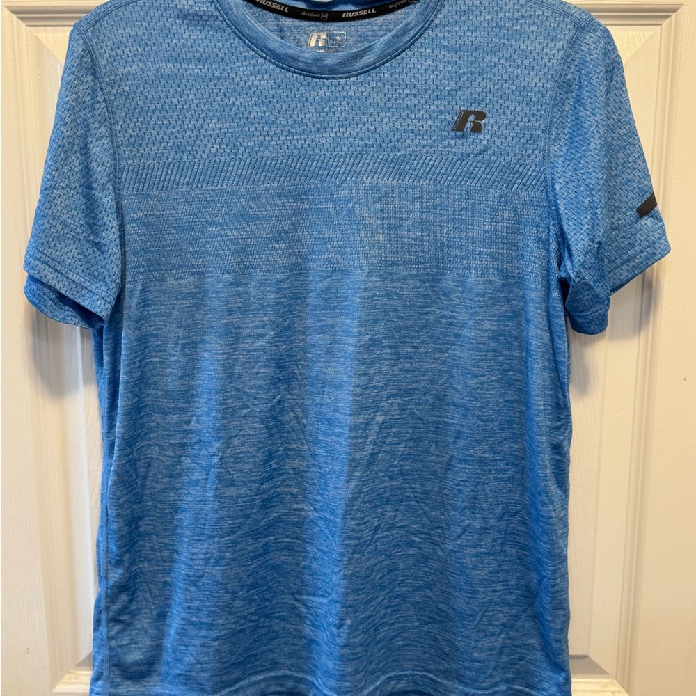 Russell Athletic Men's Heathered Blue Tee